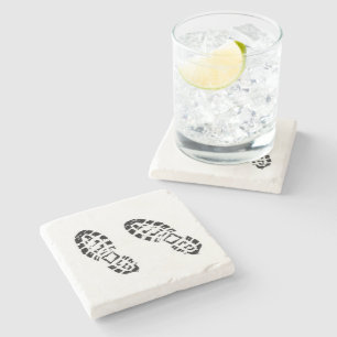 Porta-copo De Pedra Botas de caminhada - Pegadas - Porta copos de pedr