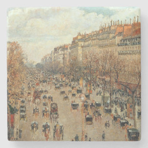Porta-copo De Pedra Boulevard Montmartre-Eremitage Camille Pissarro