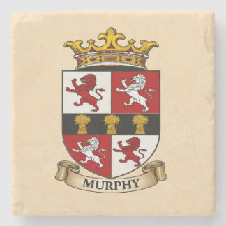 Porta-copo De Pedra Bracelete de Armas da Família Murphy