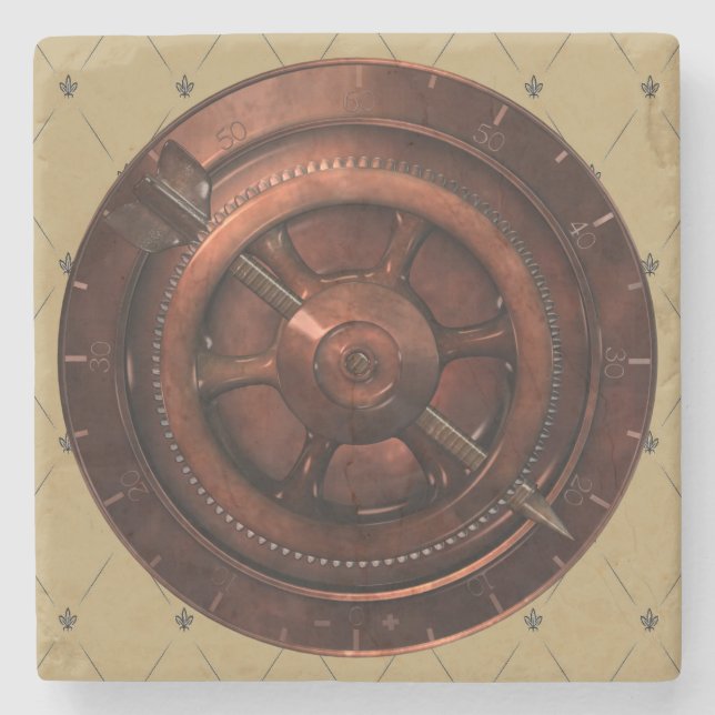 Porta-copo De Pedra Bracelete de Pedra Steampunk (Frente)
