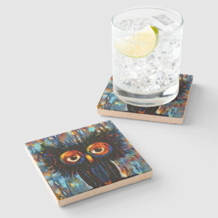 Porta-copo De Pedra Brilliant e Wise Owl