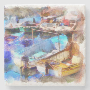 Porta-copo De Pedra Brixham Harbour Devon Reino Unido