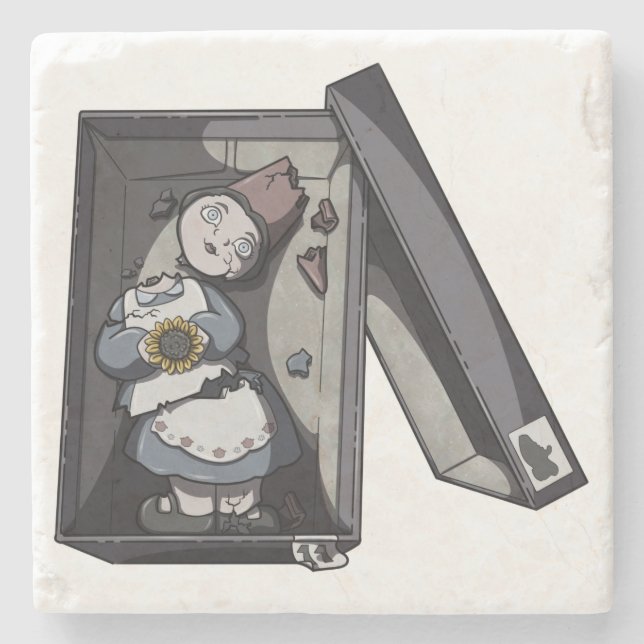 Porta-copo De Pedra Broken Gnome (Frente)