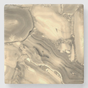 Porta-copo De Pedra Brown Agate