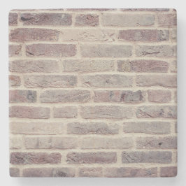 Porta-copo De Pedra Brown Brick Wall