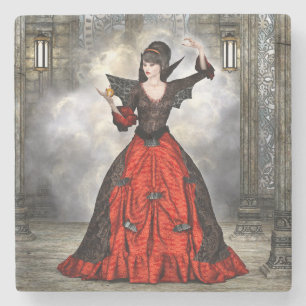 Porta-copo De Pedra Bruxa de Fantasia - Arte do Castelo Medieval