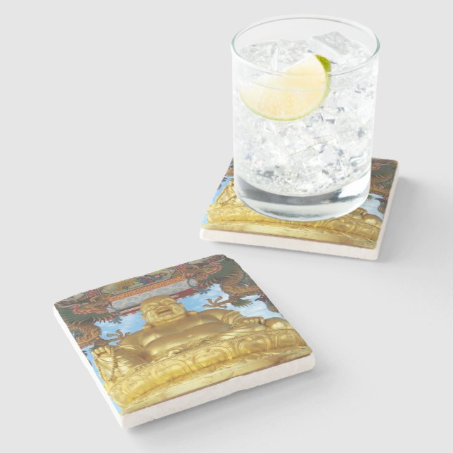 Porta-copo De Pedra Buda Chinesa (Lateral)