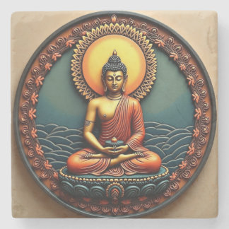 Porta-copo De Pedra Buddha blessings coaster