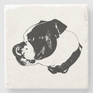 Porta-copo De Pedra Bule de Linha de Arte Coaster