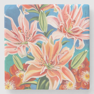 Porta-copo De Pedra Buquê na fronteira II