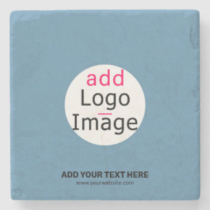 Porta-copo De Pedra Business Chic Promo Personalizável Dusty Blue