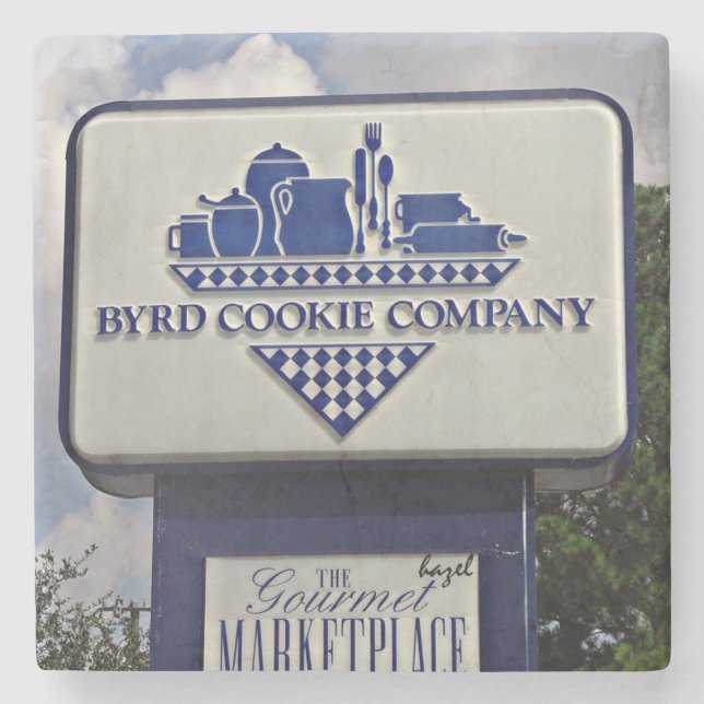 Porta-copo De Pedra Byrd Cookie Company, Savannah Georgia Porta copos (Frente)