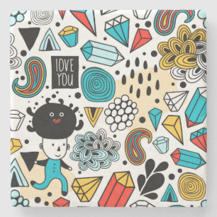 Porta-copo De Pedra Cabeça louca