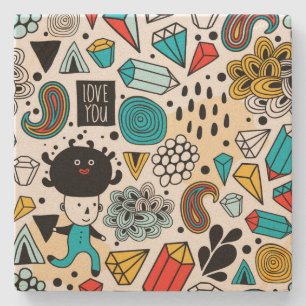 Porta-copo De Pedra Cabeça louca