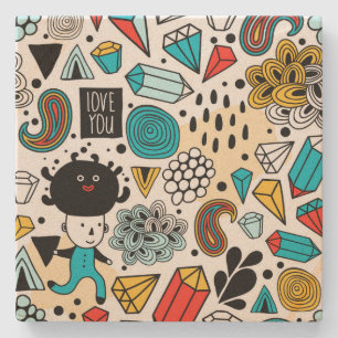 Porta-copo De Pedra Cabeça louca