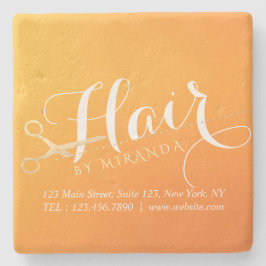 Porta-copo De Pedra Cabeleireiro Salão de Maquiagem Chic Tesoura Laran