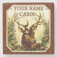 Cabine dos cervos personalizada com grão de