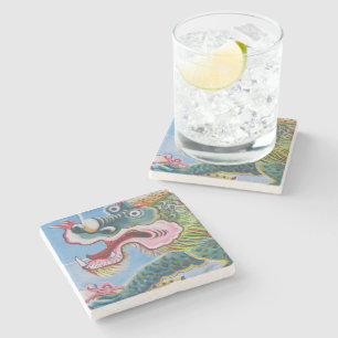 Porta-copo De Pedra Cachorro Chinês/Mural Guardião do Leão