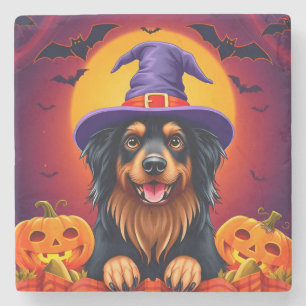 Porta-copo De Pedra Cachorro fofo de Halloween