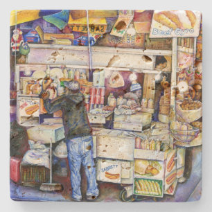 Porta-copo De Pedra Cachorro Quente Deus, Nova Iorque