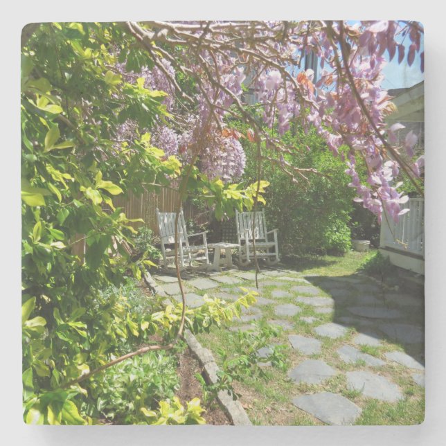 Porta-copo De Pedra Cadeias de Wisteria e Rocking - Vineyard de Martha (Frente)