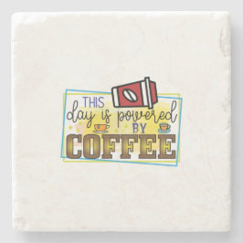 Porta-copo De Pedra Café Arranjado Com Café