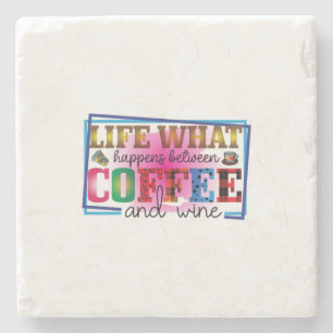 Porta-copo De Pedra Café, Café E Vinho