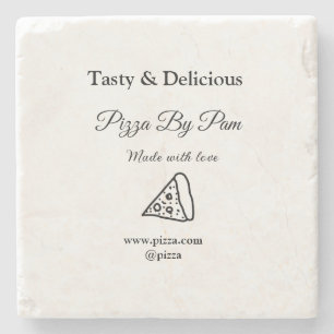 Porta-copo De Pedra Café de pizza desagradável feito com amor adicione