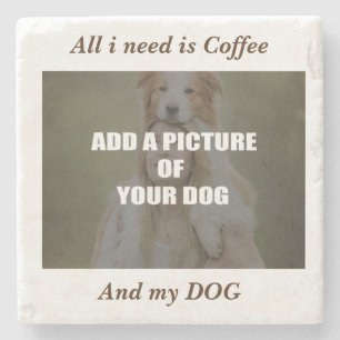 Porta-copo De Pedra Café e meu Travesseiro decorativo de Cachorro