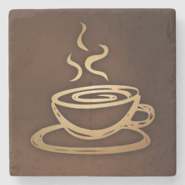 Porta-copo De Pedra Café em meu copo