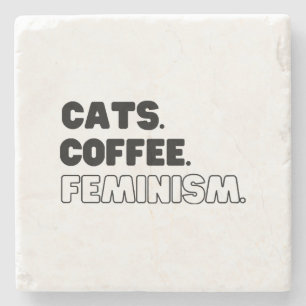 Porta-copo De Pedra Café Feminismo