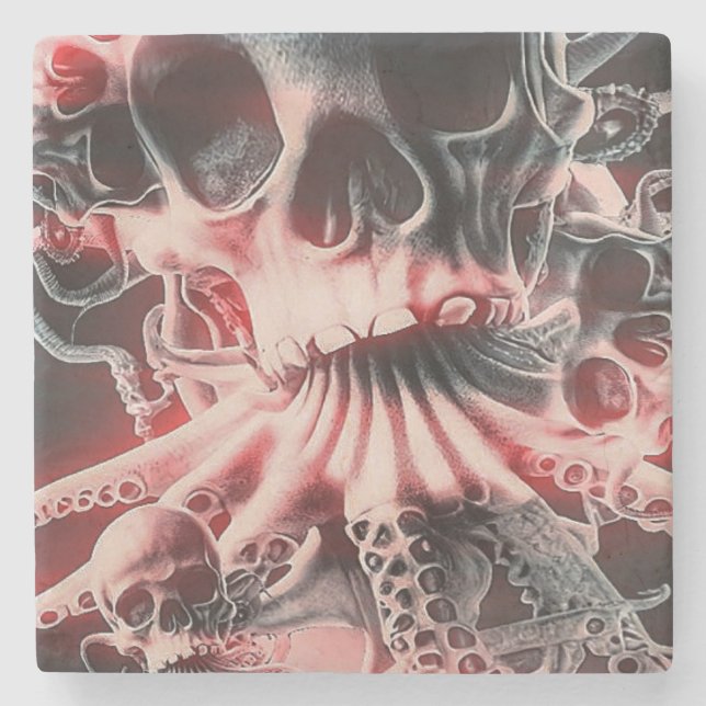 Porta-copo De Pedra Caldeira Cthulu (Frente)