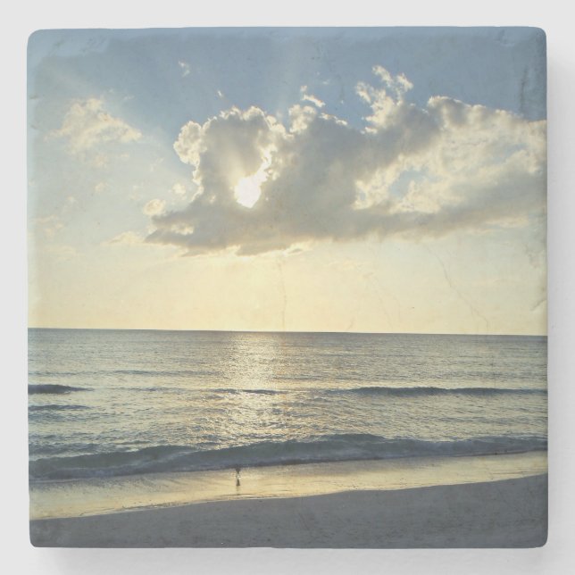 Porta-copo De Pedra Calm Waters at Sunrise (Frente)