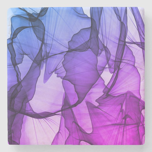 Porta-copo De Pedra Camada Mística de ameixa (Frente)