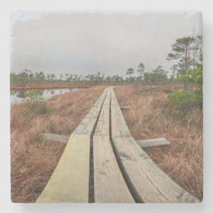 Porta-copo De Pedra Caminho de caminhada em pântano