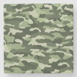 Porta-copo De Pedra Camuflagem Verde