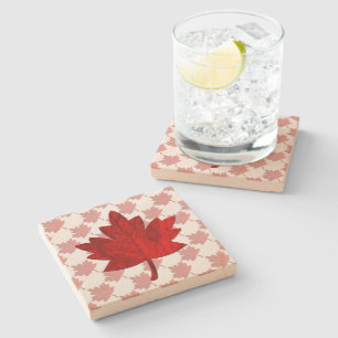 Porta-copo De Pedra Canada-Maple Leaf por Shirley Taylor
