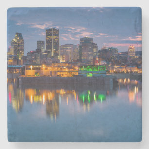 Porta-copo De Pedra Canadá, Montreal, panorama e Porto Antigo