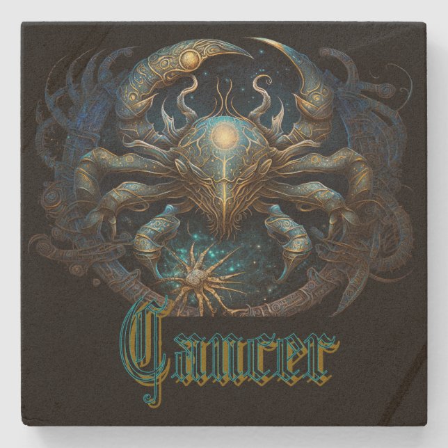 Porta-copo De Pedra Cancer (Frente)