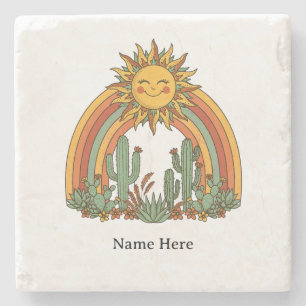 Porta-copo De Pedra Caneca de café com nome personalizado de cacto arc