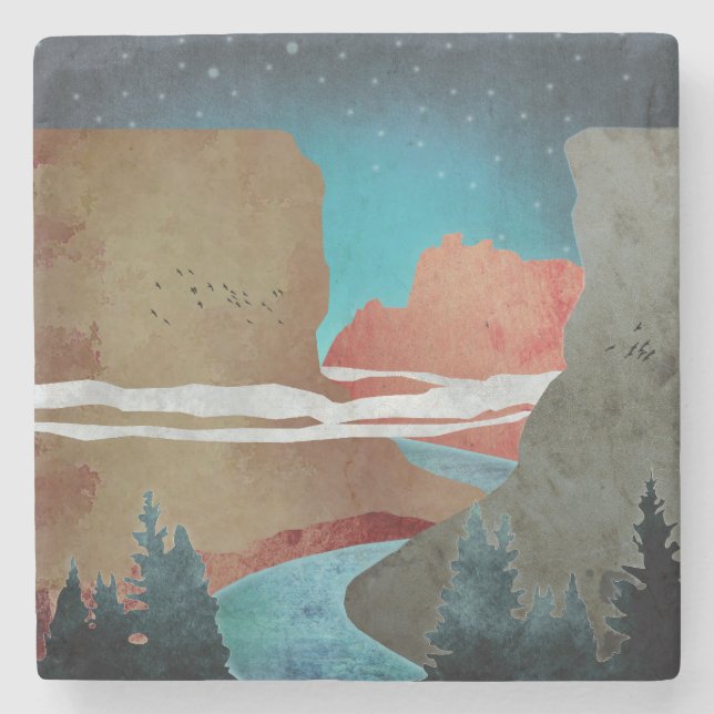 Porta-copo De Pedra Canyon Birds (Frente)