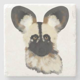 Porta-copo De Pedra Cão selvagem africano