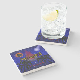 Porta-copo De Pedra Capa de Livro Apocalíptico