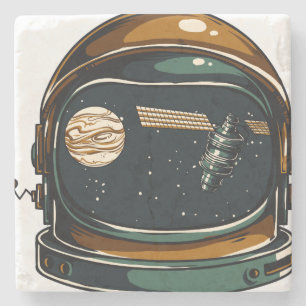 Porta-copo De Pedra capacete espacial