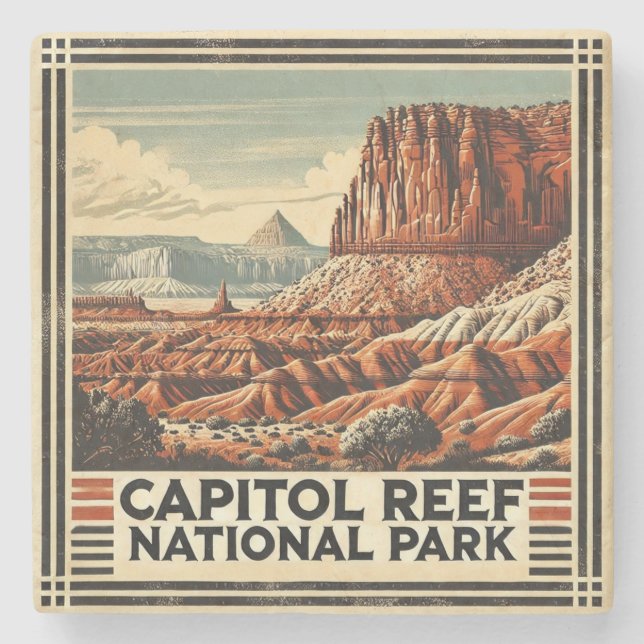 Porta-copo De Pedra Capitol Reef National Park (Frente)