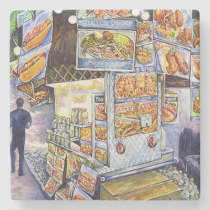 Porta-copo De Pedra Carga de trabalho artística extraordinária