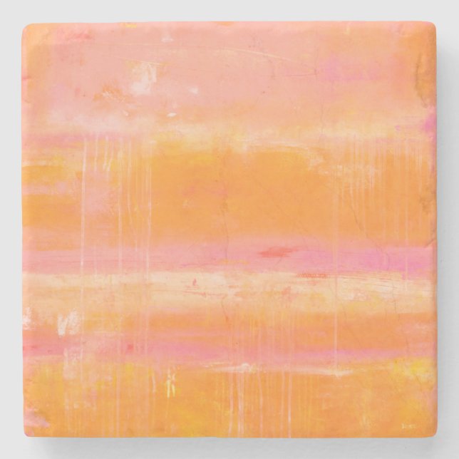 Porta-copo De Pedra Caribe Céu (Frente)