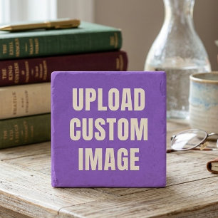 Porta-copo De Pedra Carregar imagem personalizada - Adicione a sua par