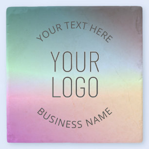 Porta-copo De Pedra Carregar logotipo   Cores de gradiente de variação