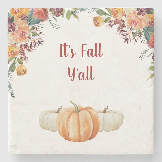 Porta-copo De Pedra Cartão de Resposta Fall Little Pumpkin RSVP (Frente)